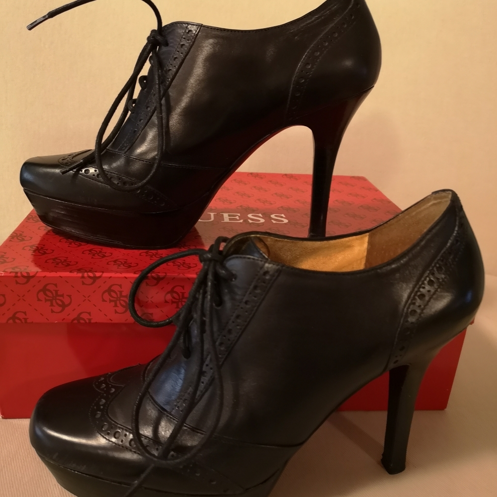 Guess black lace up platform shoes - Picture 5 of 14